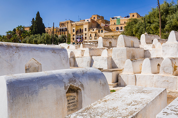 the Jewish cemetery in Fez