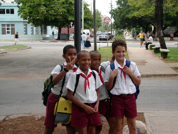 Cuban school boys