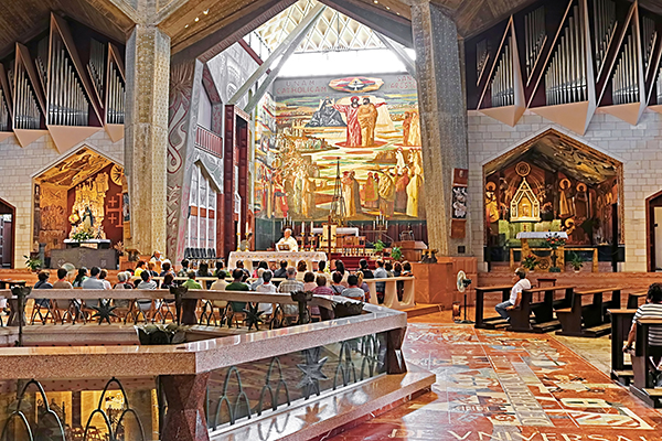 visit the Church of the Annunciation in Nazareth with Ya'lla Tours, your expert Israel tour operator