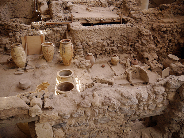 ruins of the Minoan city of Akrotiri