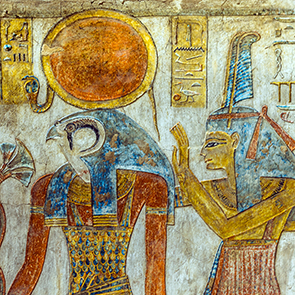 tomb painting in the Valley of the Kings
