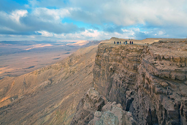 the Ramon Crater in the Negev Desert of Israel, photo by Dafna Tal, courtesy of IMOT