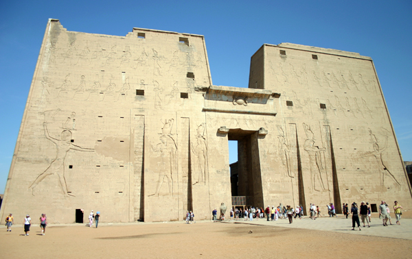 the Temple of Horus at Edfu