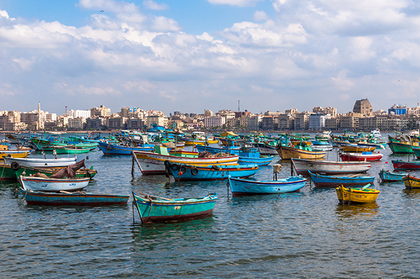 Alexandria, on the Mediterranean