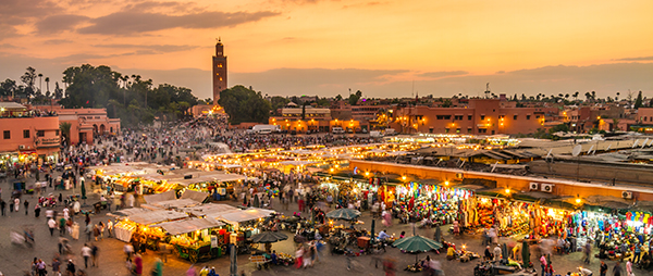 the famous Jemaa el-Fna Square