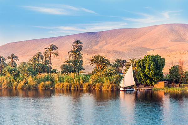 a typical scene along the Nile