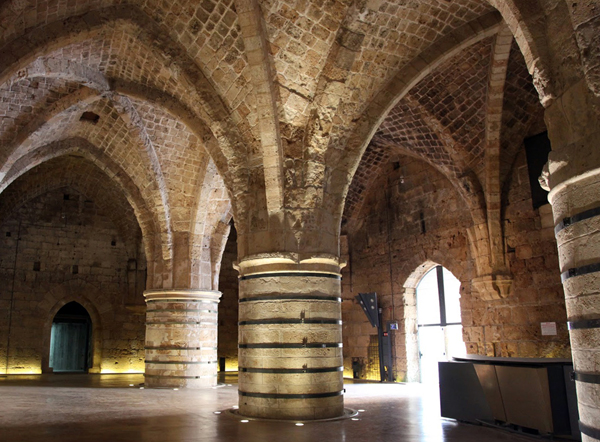 the Knights Halls Crusader remains at Acre (Akko)