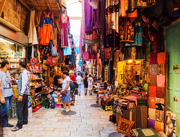 No visit to Israel complete without a bit of shopping. Even if you don't buy anything, browsing the alleys of Jerusalem's Old City is a fascinating experience.