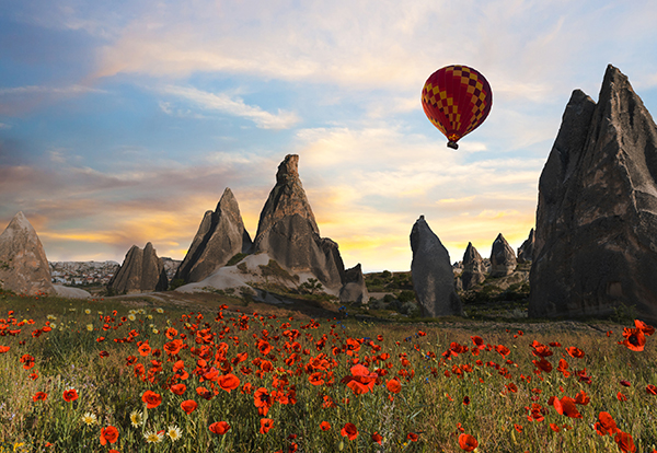 Ask us about adding a hot air balloon ride in Cappadocia to your Turkey tour!