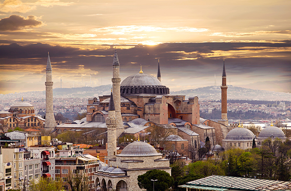 The Hagia Sophia is one of the most famous buildings in the world. It was originally built as a Christian basilica on orders of the 6th-century eastern Roman emperor Justinian. When the Ottoman Turks seized the city in the 15th century, Hagia Sophia was converted to a mosque. The building was declared a museum in 1935 and remained so until 2020, when it was converted back to a working mosque. 
