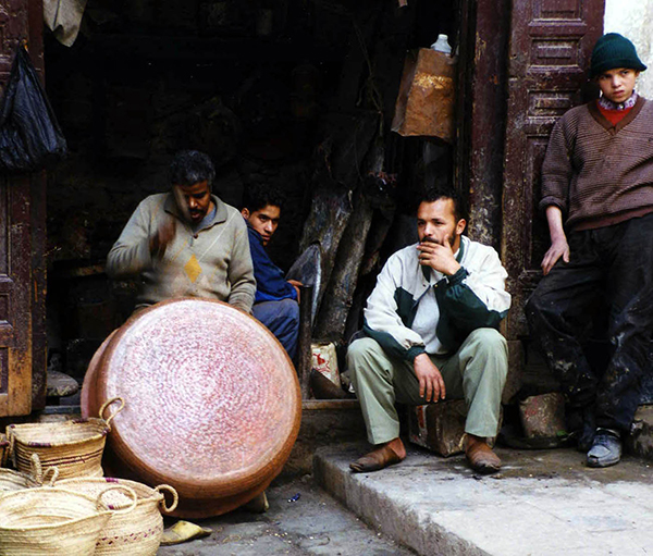 a workshop in the Fez medina