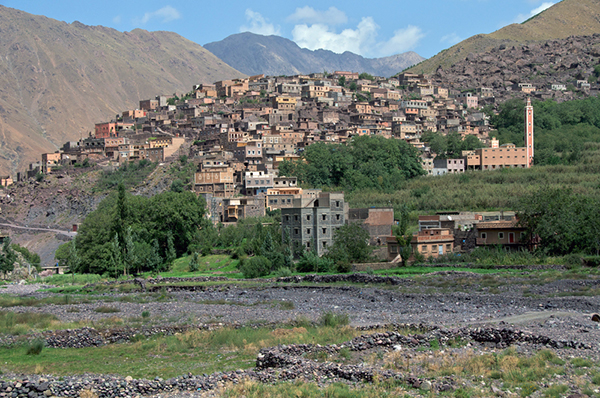 Imlil village in the Atlas Mountains near Marrakech