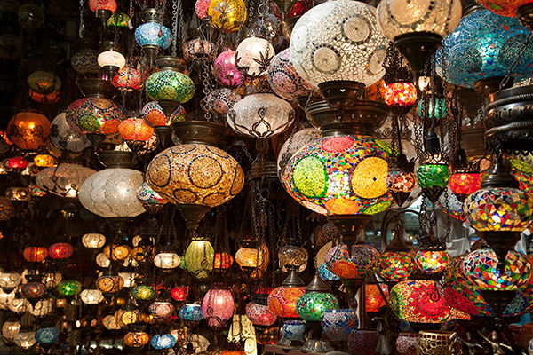 lamps in the Marrakech medina