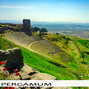 this ancient theater at Pergamum can be seen on a Turkey tour package