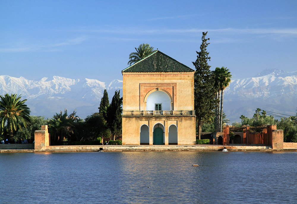 Visit the Menara Gardens in Marrakech on a Ya'lla Morocco tour package.