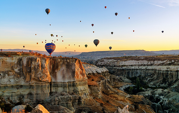 sunrise balloons over Cappadocia, Turkey