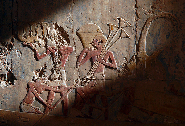 bas-relief in the Temple of Hatshepsut near Luxor