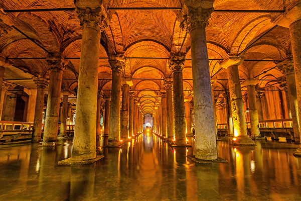the wonderfully eerie Basilica Cistern