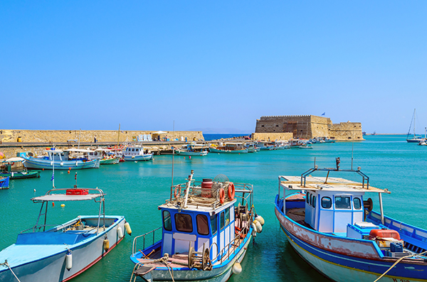 old port of Heraklion, Crete, Greece
