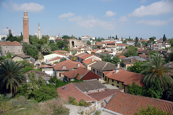 overlooking Antalya's Old Town