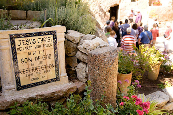 Some traditions, mainly Protestant, believe that Jesus was buried and rose again at the Garden Tomb, rather than the Holy Sepulchre.