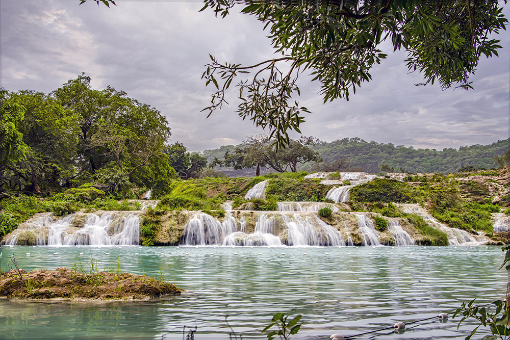 Wadi Darbat during the monsoon season in Salalah, Oman