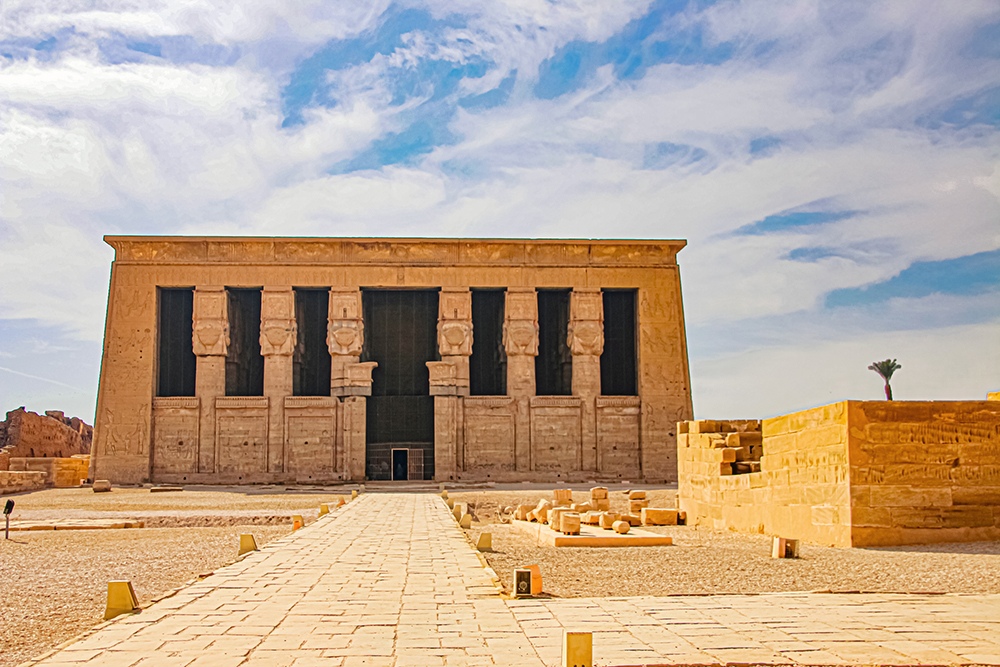 The highlight of visiting Dendera is the temple of Hathor.