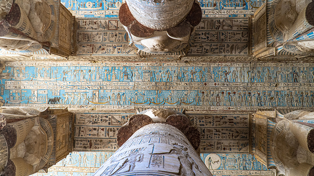 When visiting Dendera, be sure to look up!