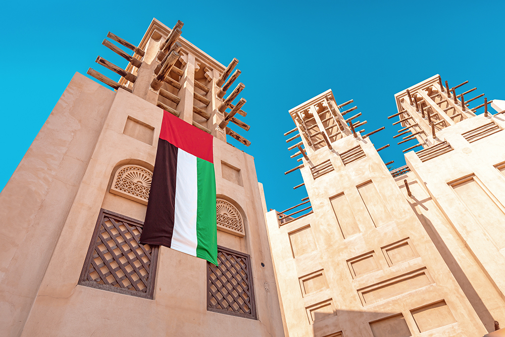 wind tower houses of old Dubai