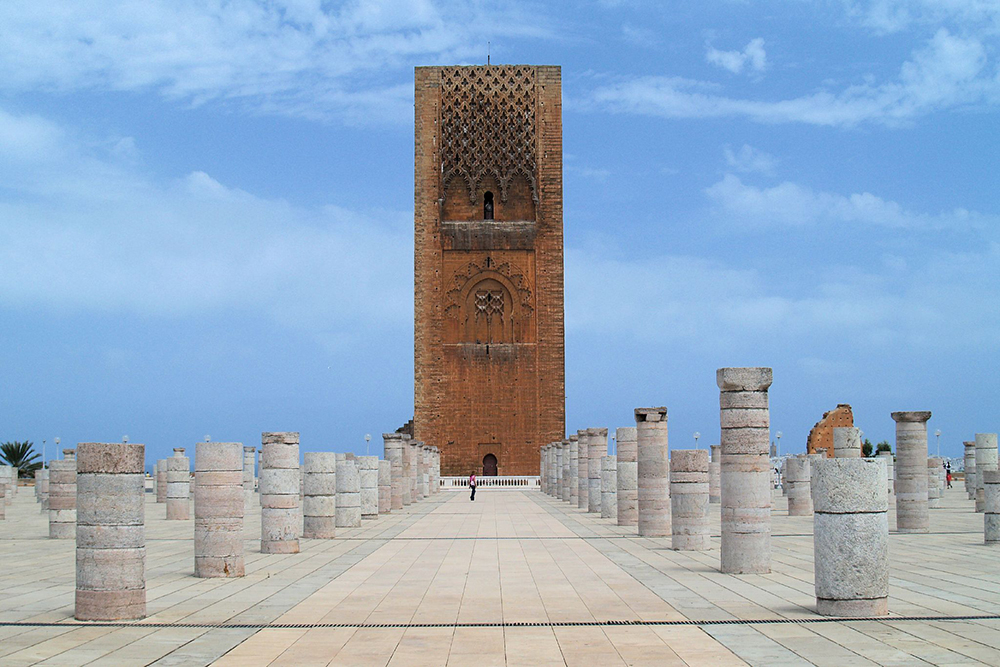Hassan Tower in Rabat is the minaret of a 12-century mosque that was never completed.