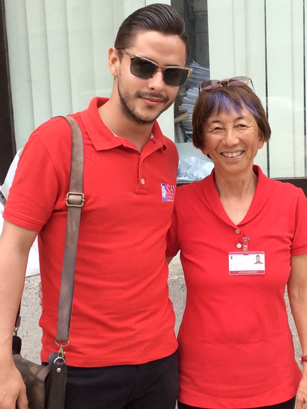 Janice Wakimoto and guide Arian Crespo in Cuba, April 2016